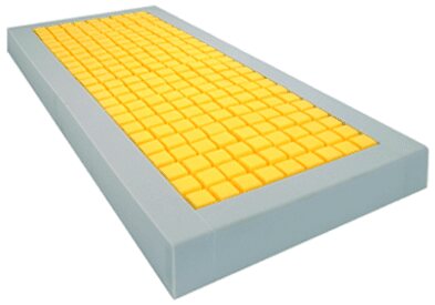 aks-Microplot plus Anti-Dekubitus Matratze mit PRODERM Spannbezug 90x200x16 cm gerollt