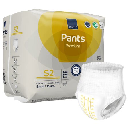 Windelhose ABENA-Pants Premium S2 Hüfte 60 bis 90 cm (1 Karton: 6 x 16 Stück)