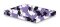EVA Multicolor/30 Platte, 105x100 cm, 4 mm, schwarz/weiß/violet