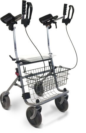 Rollator Cristallo 2 mit Unterarmauflage, silber