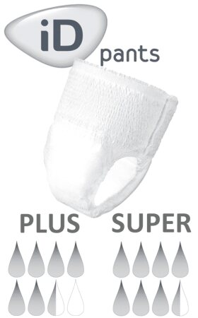 iD Pants TBS Super Medium Hüfte 80 bis 120 cm (1 Karton:6x12Stk.)