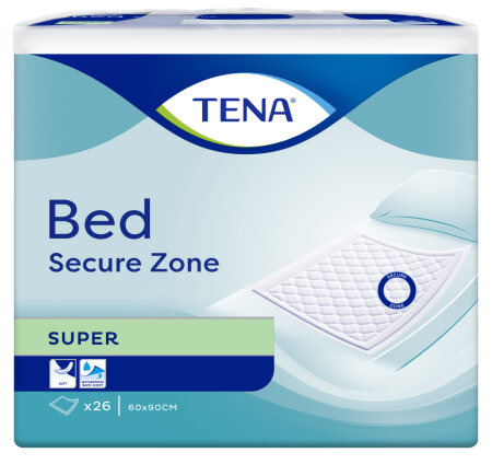 Bettschutzunterlage TENA Bed Super 60x90 (1 Karton: 3 x 26 Stück)