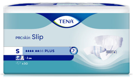 Windelhose TENA Slip PROskin Plus S Hüftumfang 56 bis 85 cm (1 Karton: 3 x 30 Stück)