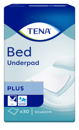 Bettschutzunterlage TENA Bed Plus 60x60 (1 Karton: 4 x 30 Stück)
