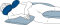 Ringkissen CarePure M 130 x 20 cm blau