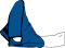 Fersenfreilagerung CarePur M blau