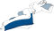 Universalkissen CarePur M 60 x 40 cm blau