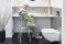 Duschhocker AQUATEC DOT mit 2 Auschnitten SH 40-55cm, grau