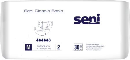 Inkontinenzhosen Seni CLASSIC BASIC M, Hüfte 75-110 cm (1 Karton: 4 x 30 Stück)