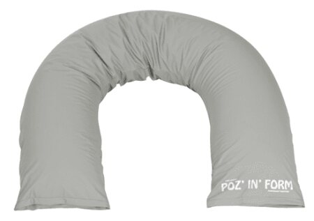 Poz-In-Form Halbmondkissen 200 x 30 cm, grau
