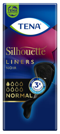 Slipeinlage TENA Silhouette Normal Noir (1 Karton: 10 x 26 Stück)