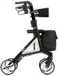Rollator ALEVO CARBON mit Rückengurt und Tasche Farbe: silber