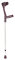 Unterarmgehstütze KLASSIKER 220 mit Ergo-Hartgriff Druckknopfverstellung, (Paar) Farbe: schwarz