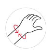 Handgelenkbandage DONJOY ManuForce graphitgrau Gr. 6 links