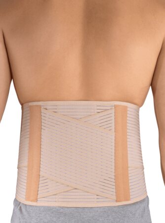 Rückenstützbandage Para Vertebral light, mit Pelotte Farbe: haut Gr. 5