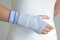 Handgelenkbandage Manu Dur, gletscher-blau Gr. 5 links