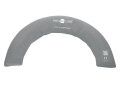 Poz-In-Form plus Halbmond-Kissen, grau 130 x 80 x 20 cm