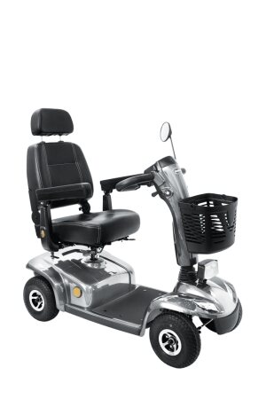 Elektro-Scooter Leo, 4-Rad, 6 km/h Version, silber