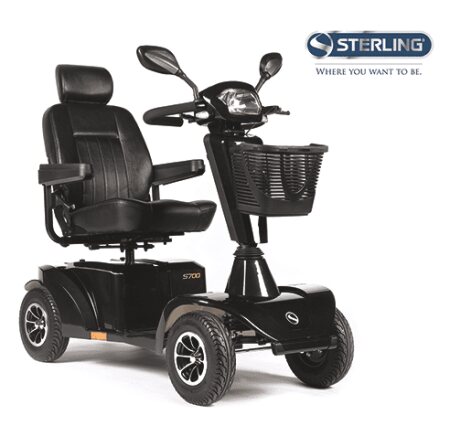 Scooter S700, 4-rad 6km/h silber metallic