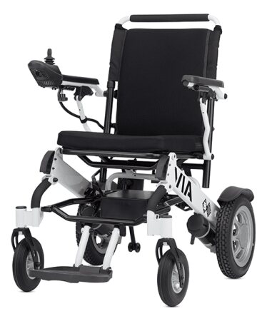 Elektro-Rollstuhl VIA faltbar 6km/h Sitzbreite 43cm,Sitztiefe 43cm,weiß