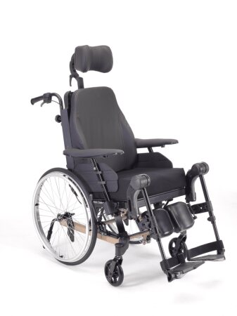 Multifunktions- und Lagerungsrollstuhl Rea Clematis Pro, mit Trommelbremse perlmuttbeige SB 39 cm