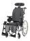 Multifunktionsrollstuhl PROTEGO mit Trommelbremse Kopfstütze,Knie-Polster,PU,Dartex,silber SB 44 cm