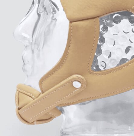 Kinnschutz für C4011, Leder beige