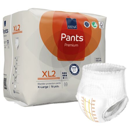Windelhose ABENA-Pants Premium XL2 Hüfte 130 bis 170 cm (1 Karton: 6 x 16 Stück)