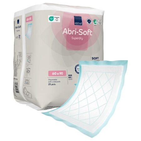 Bettschutzeinlage Abena Abri-Soft Superdry 60x90 cm (1 Karton: 4 x 30 Stück)