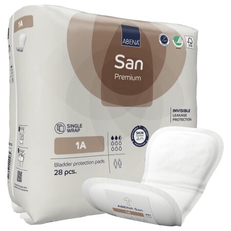 Einlage Abena-San Premium Nr. 1A (1 Karton: 12 x 28 Stück)