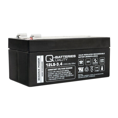 Quality-Batteries 12LS-3.4 VdS 12V/3,4Ah 134x67x60, 5 mm