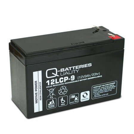 Quality-Batteries 12LCP-9 12V/9Ah 151x65x94 mm