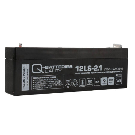 Quality-Batteries 12LS-2.1 VdS 12V/2,1Ah 178x35x60 mm