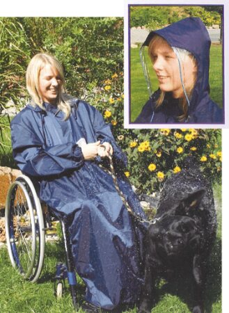 Regencape mit Arm, Senior, marine, Größe 4