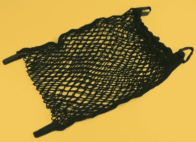 Rollstuhl-Einkaufsnetz, mit Gummizug und Klettverschluss, schwarz