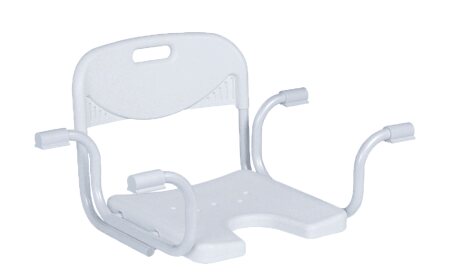 Badewannensitz 9403-B verstellbar mit Rückenlehne ohne Pad weiß