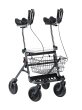 Rollator FAKTO+ ARTHRITIS mit Korb, Tablett,PU,mangan...