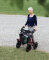 Rollator TAiMA XC, luftbereift, Netz und Stockhalter, rot-metallic