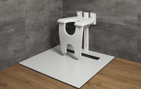 Duschklappsitz varioporto, weiß
