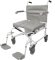 Duschtoilettenrollstuhl DUO MOTION XL, 5" Räder, grau-weiß