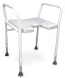 Duschhocker DS 130 ohne Lehne mit Armlehnen und...