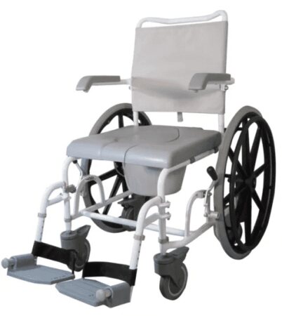 Dusch-Toilettenrollstuhl DuoMotion grau 24" Antriebsräder grau