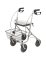 Rollator MIGO 2G 190/50 mit Stockhhalter, Tablett, Korb, PU, silber