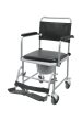 Toilettenrollstuhl TRS 130 chrom-schwarz