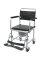 Toilettenrollstuhl TRS 130 chrom-schwarz