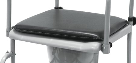 Sitzpolster für Toilettenrollstuhl TRS 130, schwarz