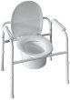 Toilettenstützgestell TSG 130 mit Eimer, Spritzschutz und Armlehnen