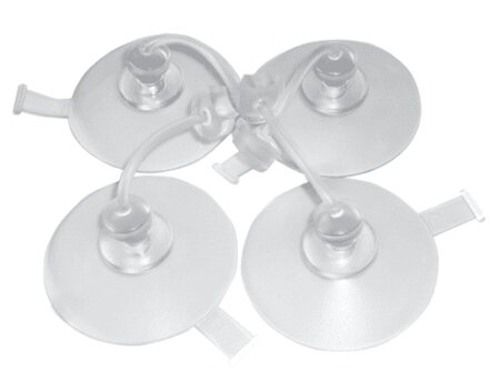Sauger-Set für Badewannenlifter Bellavita/Bellavita NOVA (4 schwenkbare Sauger), transparent