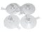 Sauger-Set für Badewannenlifter Bellavita/Bellavita NOVA (4 schwenkbare Sauger), transparent