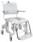 Dusch- und Toilettenrollstuhl Swift Mobil-2 mit Eimerhalter, grau